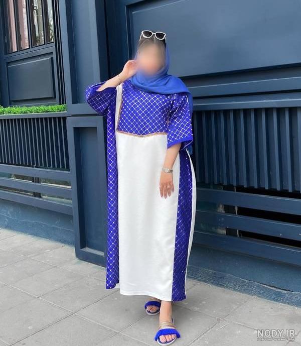مدل مانتو شیک و باکلاس جلو بسته مشکی بلند