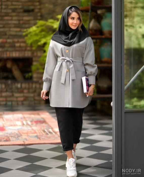 مدل مانتو شیک و باکلاس مشکی دخترانه