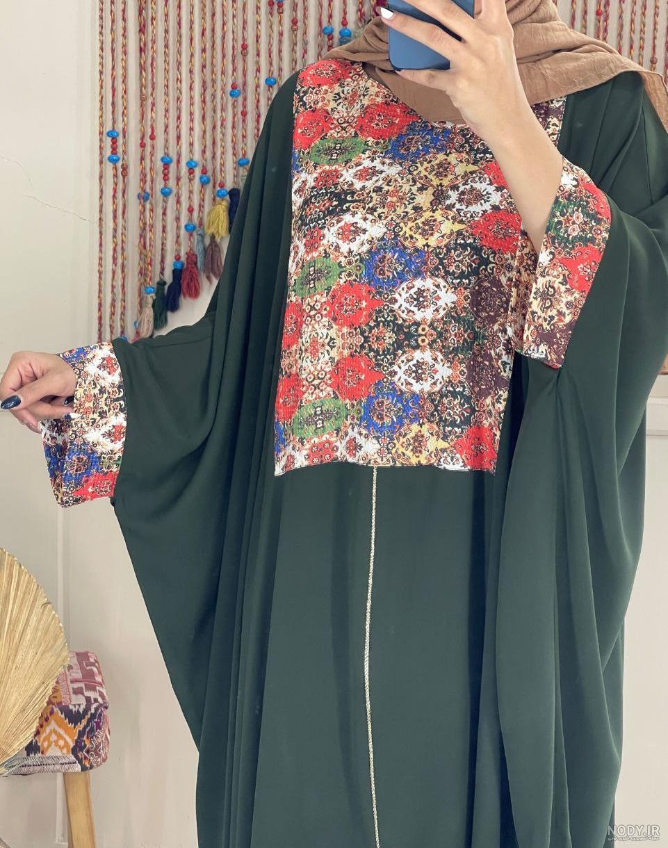 مدل مانتو عبایی دخترانه مشکی