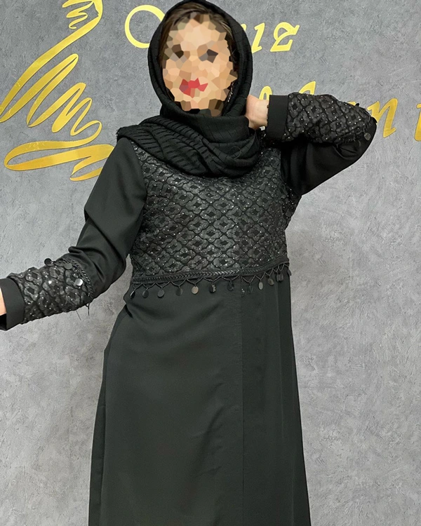 مدل مانتو مشکی بلند دخترانه برای محرم مدل مانتو مشکی بلند دخترانه برای محرم