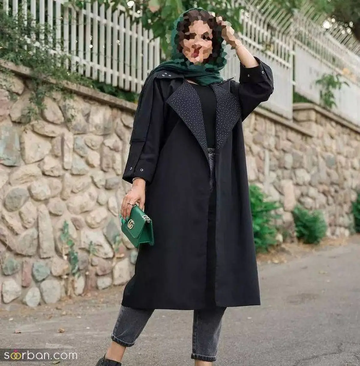 مدل مانتو مشکی بلند مجلسی بسیار شیک با طرح های جدید