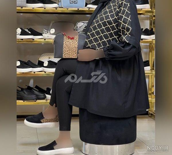 مدل مانتو مشکی جدید اینستا دخترانه
