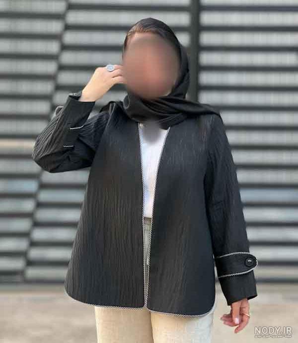 مدل مانتو مشکی جدید ساده کوتاه دخترانه مدل مانتو مشکی جدید ساده کوتاه دخترانه