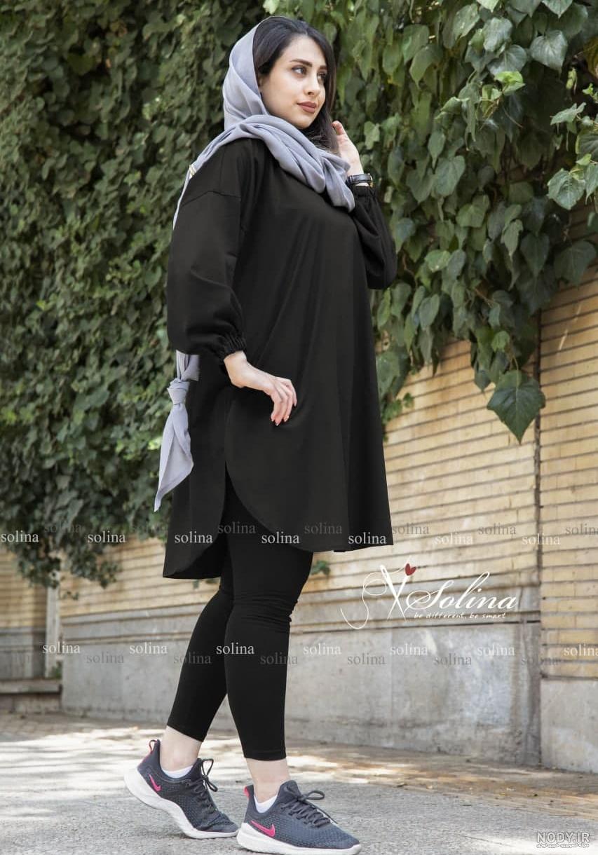 مدل مانتو مشکی زنانه محرمی + مانتو مشکی جدید اینستا