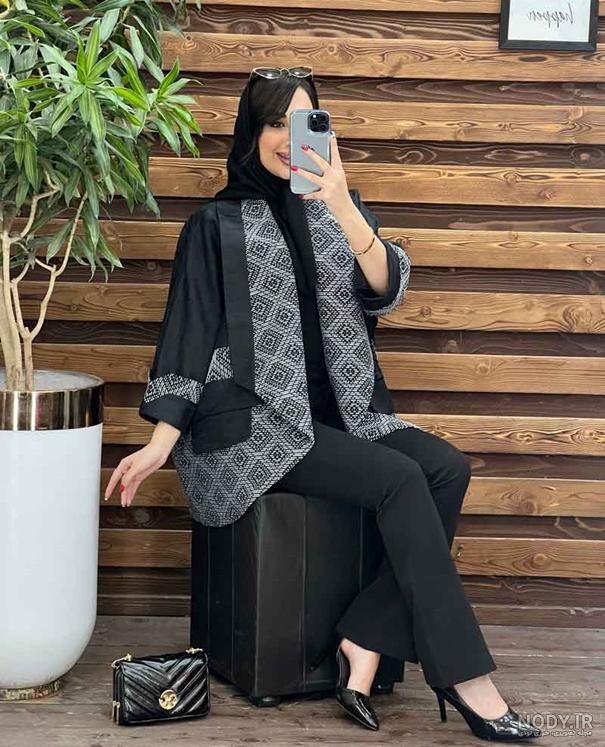 مدل مانتو ژاکارد 2022؛ مشاهده و ایده گرفتن از عکس مانتو با پارچه ژاکارد با  طراحی مزونی دوز