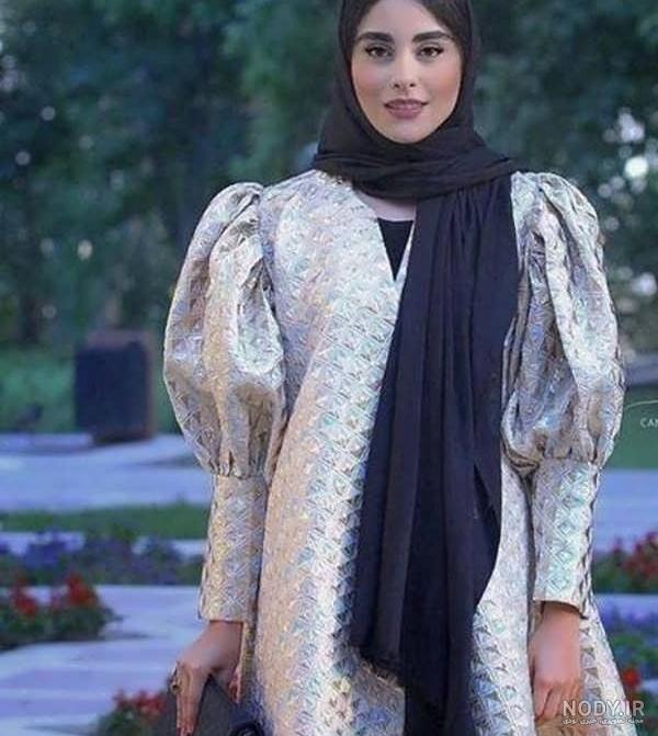 مدل مانتو ژاکارد 2022؛ مشاهده و ایده گرفتن از عکس مانتو با پارچه ژاکارد با  طراحی مزونی دوز