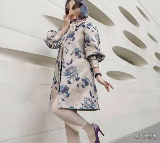 مدل مانتو ژاکارد دخترانه جدید