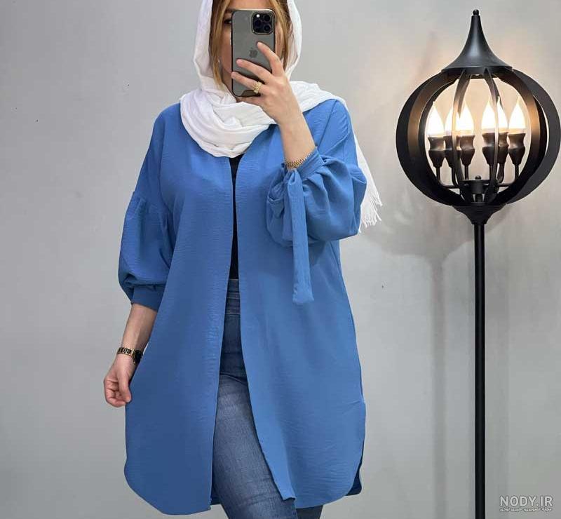 مدل مانتو کیمونو ابروبادی بلند
