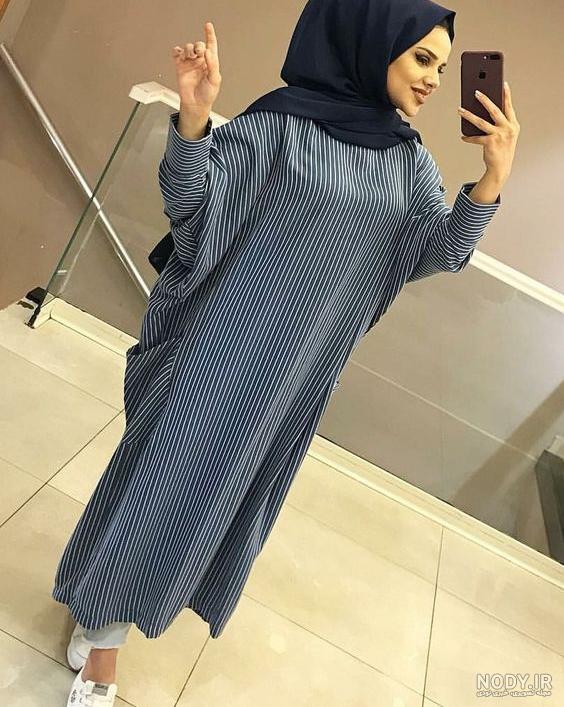 مدل مانتو کیمونو جلو بسته