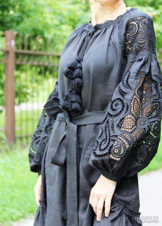 مدل مانتو گیپور زنانه مجلسی