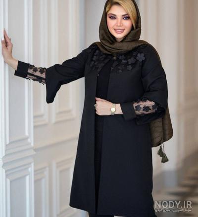 ۴۱ مدل مانتو مشکی جدید ۱۴۰۲ در طرح های ساده و مجلسی شیک - ماگرتا