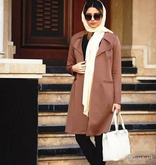 مدل مانتو کرم قهوه ای مدل مانتو کرم قهوه ای