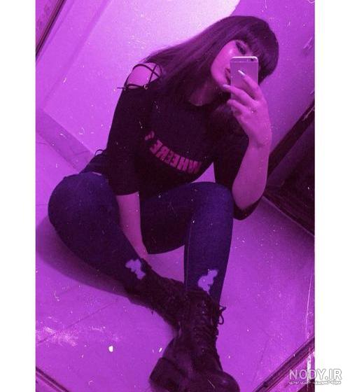 عکس کیوت بنفش برای پروفایل