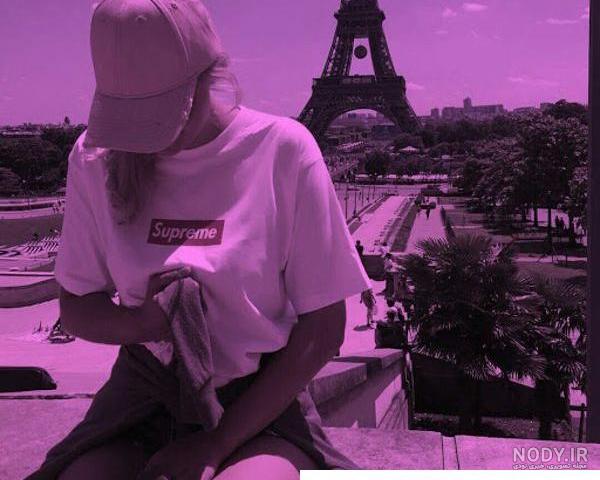 عکس کیوت بنفش برای پروفایل