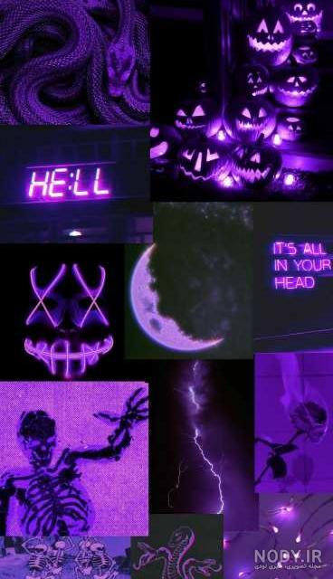 عکس کیوت بنفش برای پروفایل