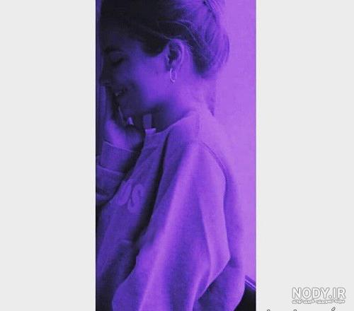 عکس کیوت بنفش برای پروفایل