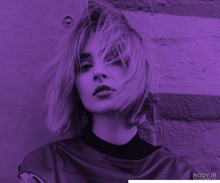 عکس کیوت بنفش برای پروفایل