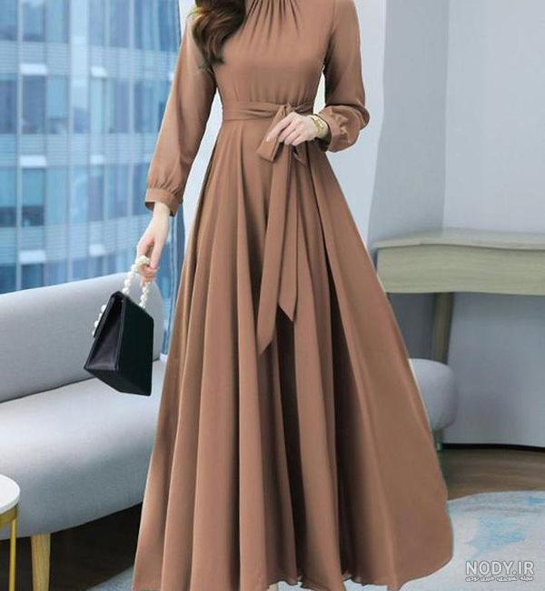 مدل لباس مجلسی بلند ساده و شیک لاکچری برای عروسی - مُچُم