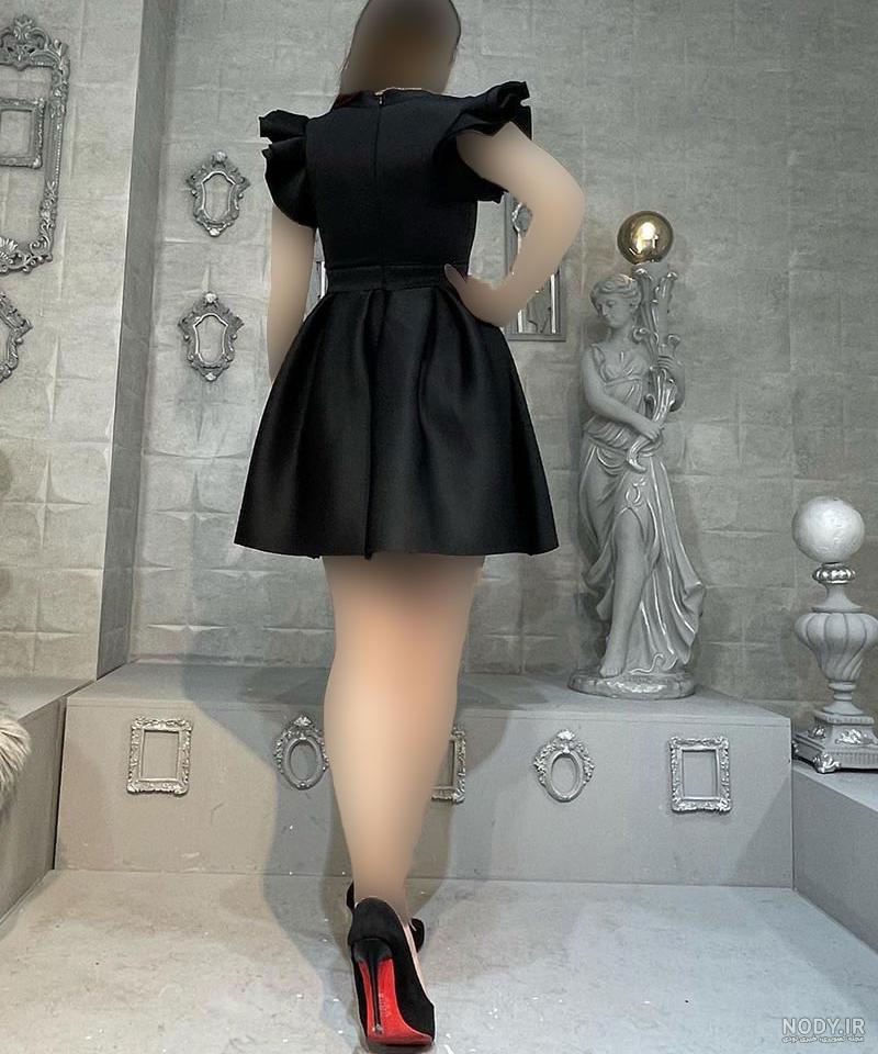 پیراهن مجلسی عروسکی کوتاه مدل پشت باز مشکی از فروشگاه Ladies_land_shoping | بوتیک پیراهن مجلسی عروسکی کوتاه مدل پشت باز مشکی از فروشگاه Ladies_land_shoping | بوتیک
