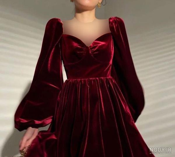 ۲۵ مدل لباس مجلسی مخمل کار شده |‌ لباس لاکچری و زمستانی برای همه مناسبت‌ها  - ستاره