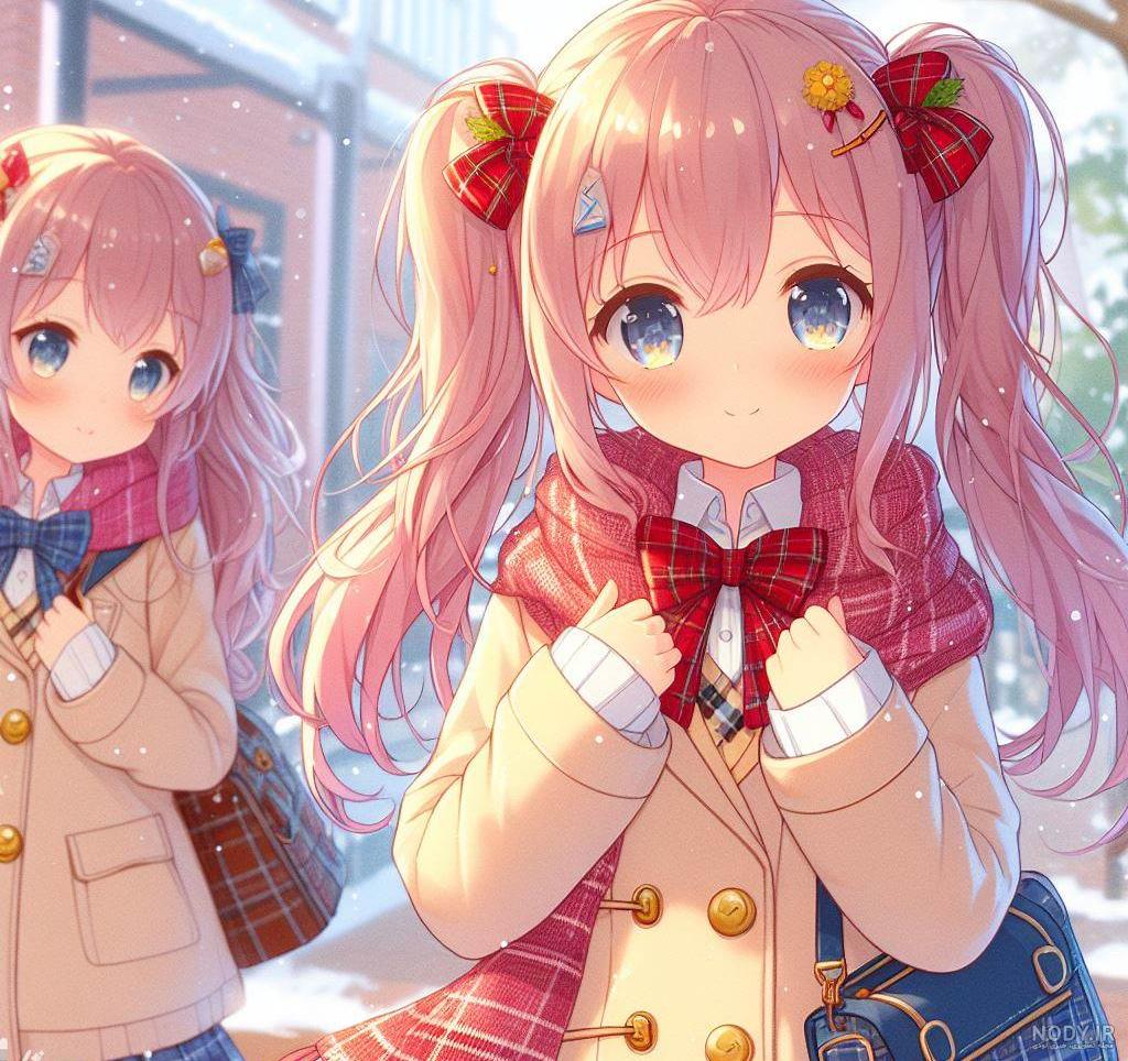 عکس خفن عکس انیمه کیوت صورتی