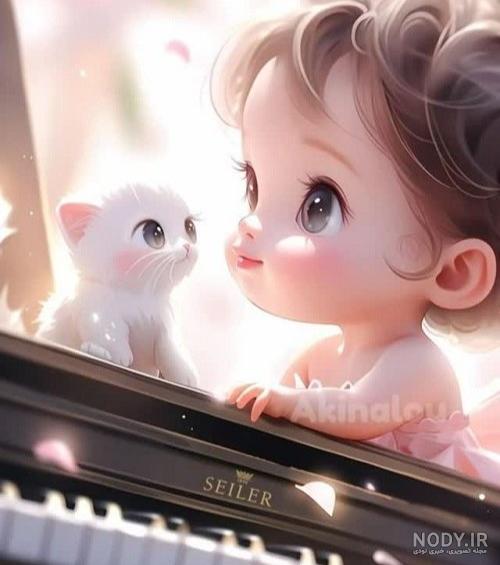 عکس خفن عکس انیمه کیوت صورتی