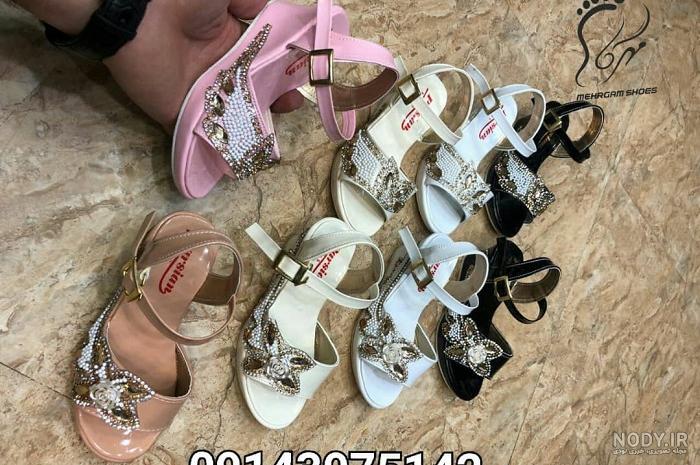 مدل کفش پاشنه بلند بچه گانه با طراحی شیک و جدید