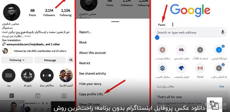 دانلود کننده عکس پروفایل اینستاگرام آنلاین دانلود کننده عکس پروفایل اینستاگرام آنلاین