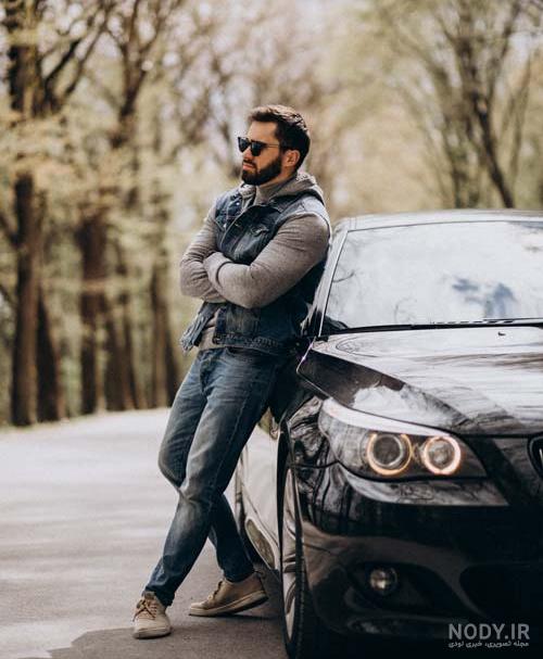 عکس با ماشین جدید