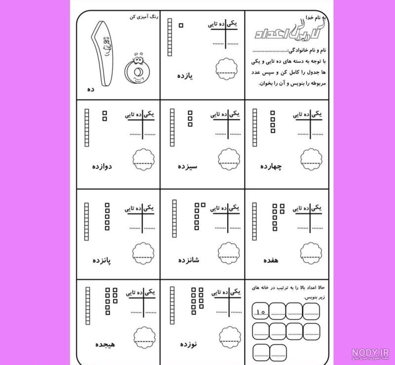 آموزش جمع و تفریق های ده تایی ریاضی دوم ابتدایی آموزش جمع و تفریق های ده تایی ریاضی دوم ابتدایی