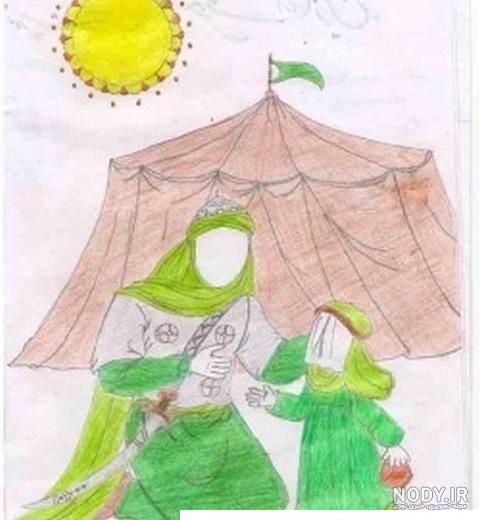 آموزش نقاشی امام حسین +40 عکس +ویدئو