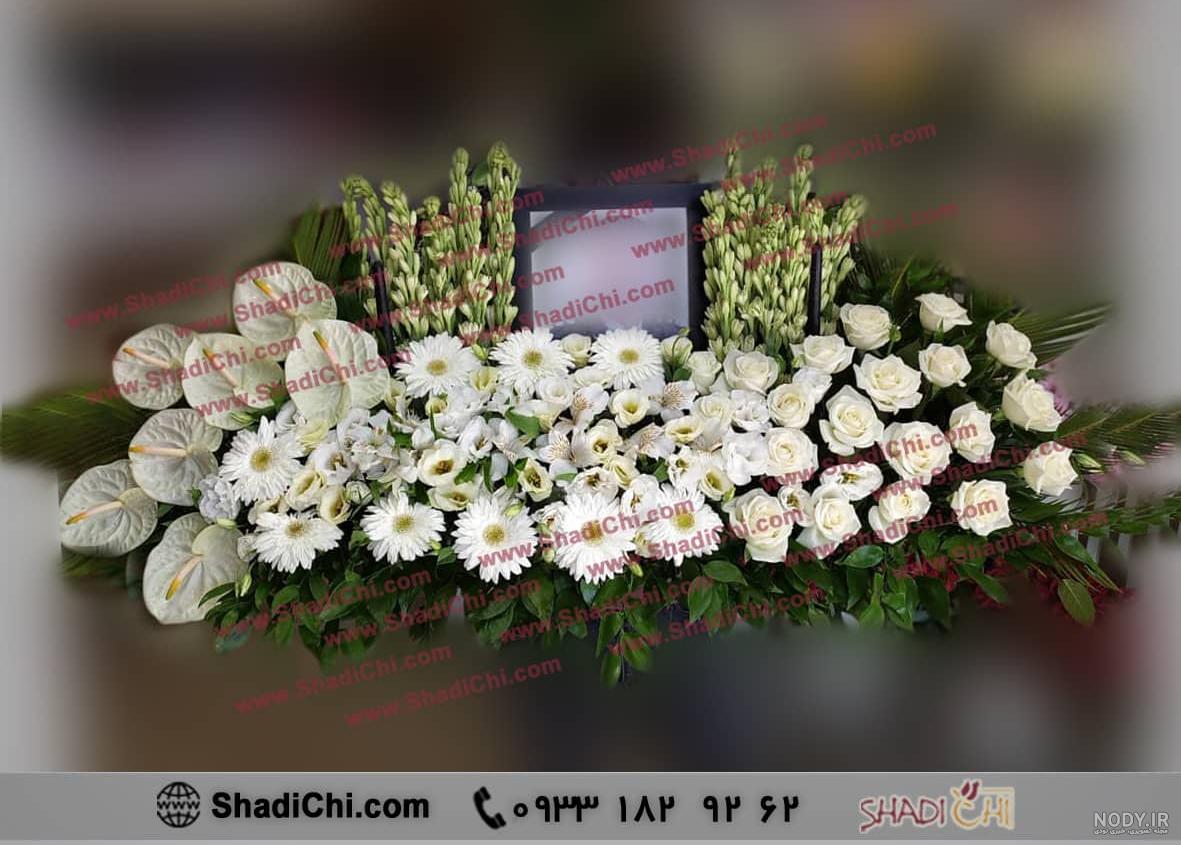 تاج گل ترحیم حلقه ای یک طبقه سفید مراسم ختم | بهشت یار تاج گل ترحیم حلقه ای یک طبقه سفید مراسم ختم | بهشت یار