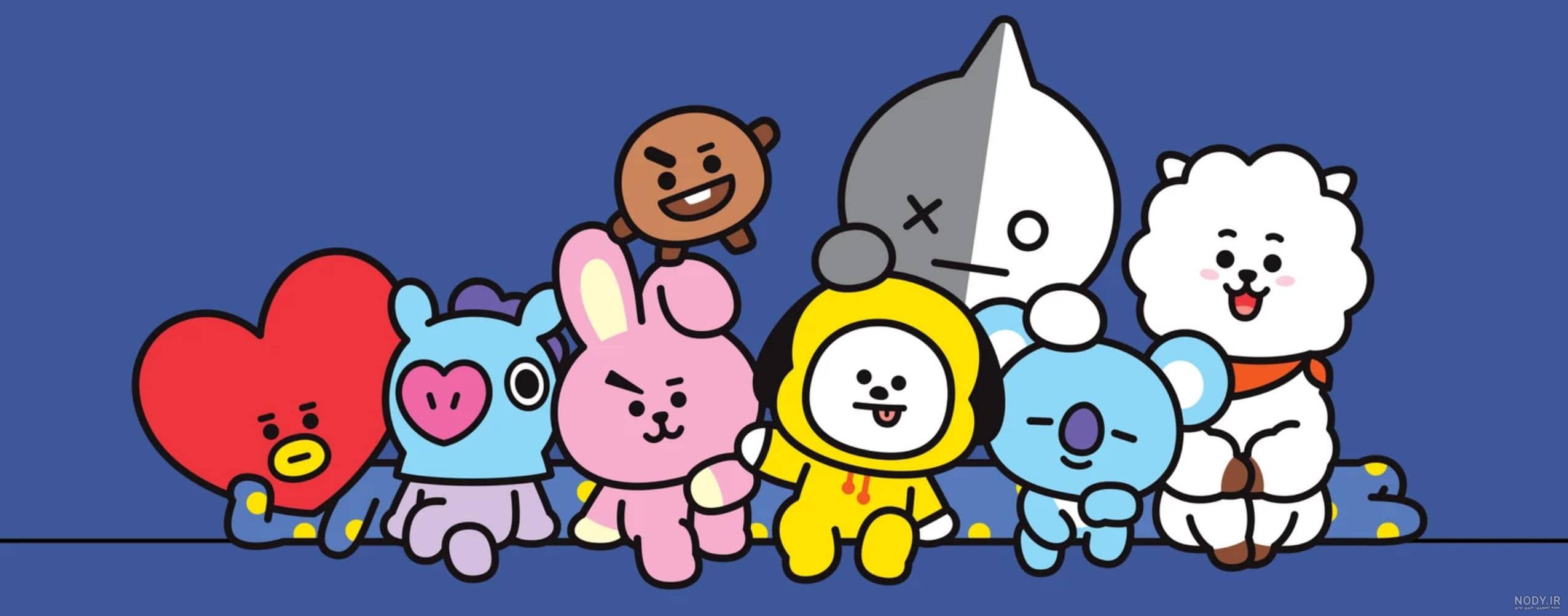 عکس بی تی اس کارتونی 💜 (عکس های فانتزی BTS) - پیکوپیکس
