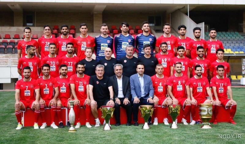 عکس دسته جمعی بازیکنان پرسپولیس - عکس نودی