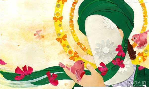 عکس نقاشی امام حسین بچه گانه