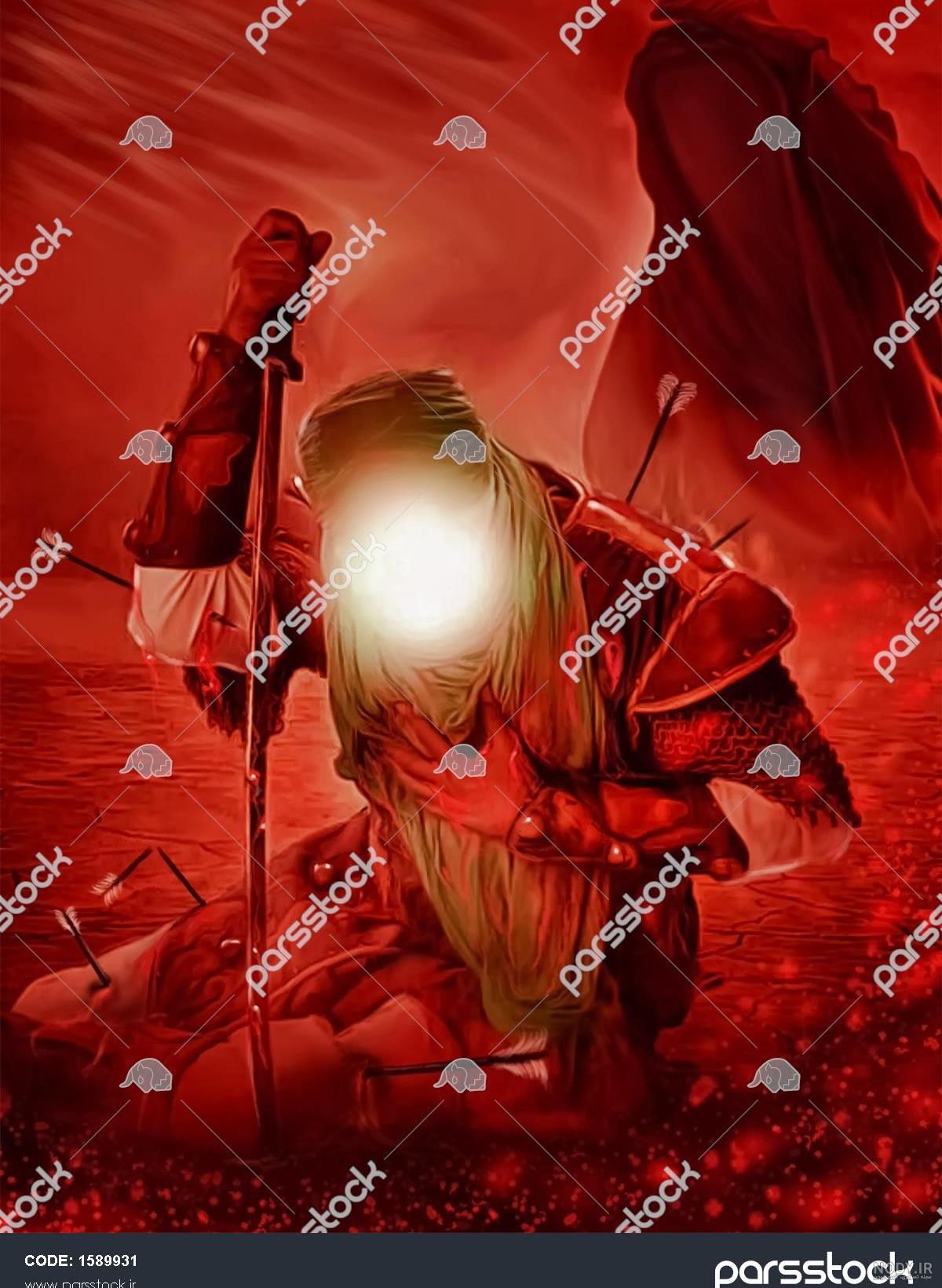 عکس نقاشی امام حسین واقعی