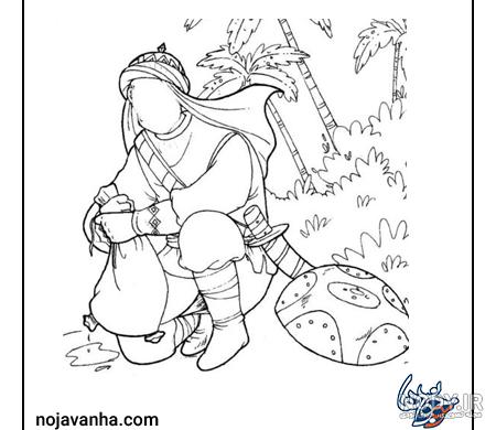 عکس نقاشی امام حسین کودکانه