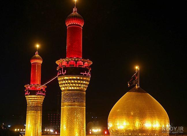پرچم جدید گنبد حرم امام حسین(ع) در آستانۀ محرم آماده شد +عکس