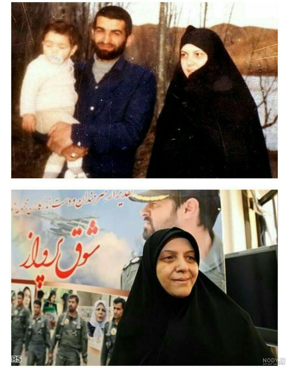 الهام حمیدی در مراسم تشییع پیکر همسر شهید بابایی + تصاویر