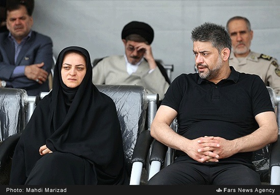 وداع با همسر خلبان شهید بابایی + تصاویر