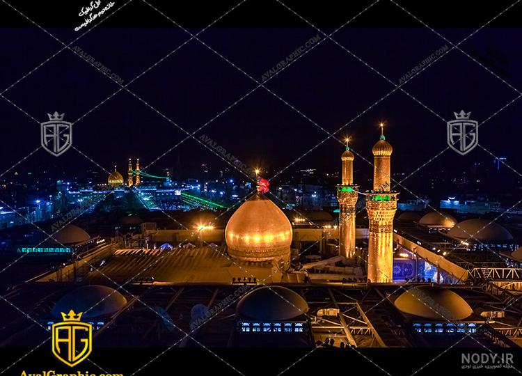 تصویر گنبد و گلدسته حرم امام حسین - پی اس دی طرح تصویر گنبد و گلدسته حرم امام حسین - پی اس دی طرح