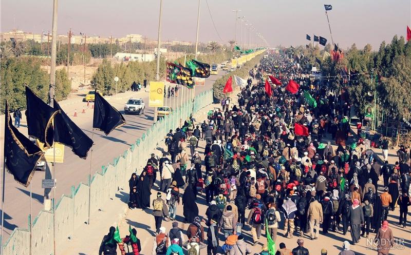 جدول و نقشه موکب‌های ایرانی مسیر راهپیمایی نجف تا کربلا در ایام اربعین -  موسسه تحقیقات و نشر معارف اهل‌البیت علیهم‌السلام