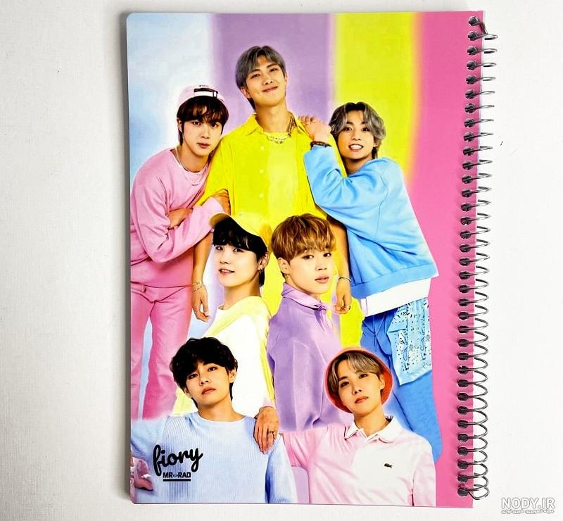 دفتر 50 برگ بی تی اس BTS طرح آهنگ I Need U - خرید لوازم تحریر فانتزی دلسا