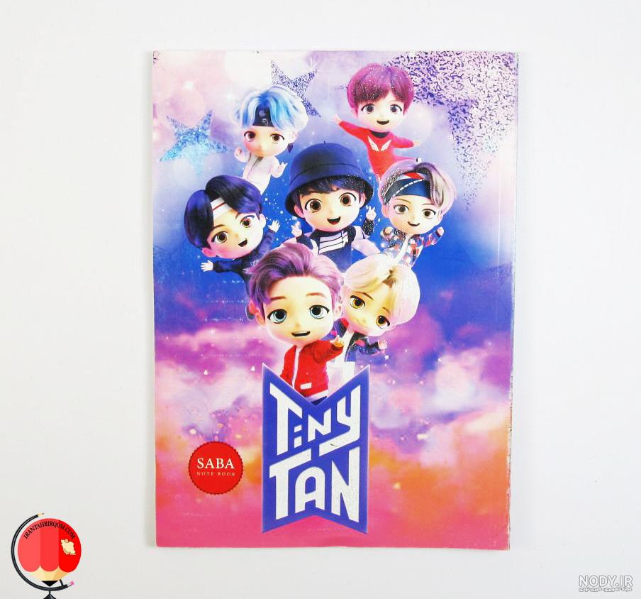 دفتر 100 برگ جلد سخت پرتره طرح بی تی اس BTS