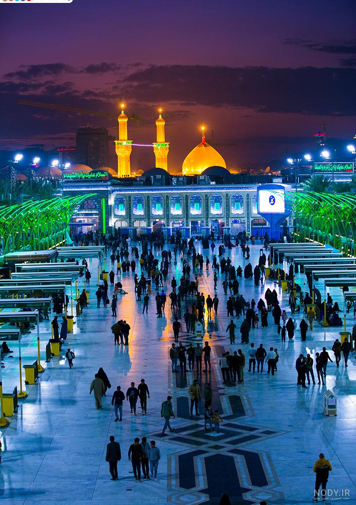 عکس با کیفیت گلدسته طلایی در کنار گنبد طلایی امام حسین علیه السلام و پس زمینه آسمان آبی – عکس با کیفیت و تصاویر استوک حرفه ای عکس با کیفیت گلدسته طلایی در کنار گنبد طلایی امام حسین علیه السلام و پس زمینه آسمان آبی – عکس با کیفیت و تصاویر استوک حرفه ای
