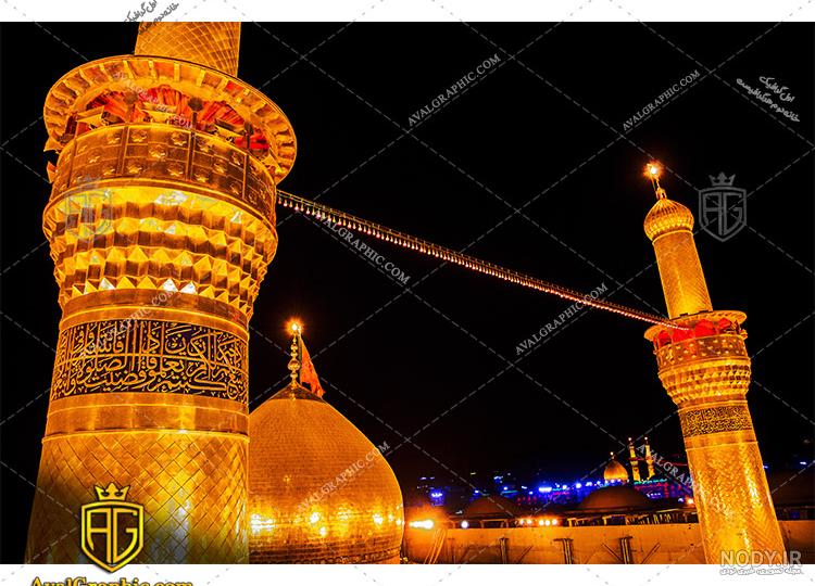 عکس با کیفیت گنبد و گلدسته امام حسین عکس با کیفیت گنبد و گلدسته امام حسین