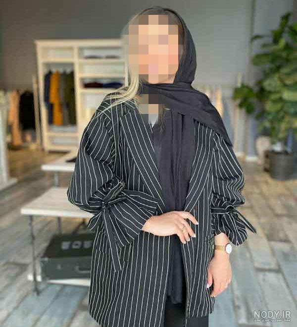 مدل مانتو شلوار ابروبادی مشکی