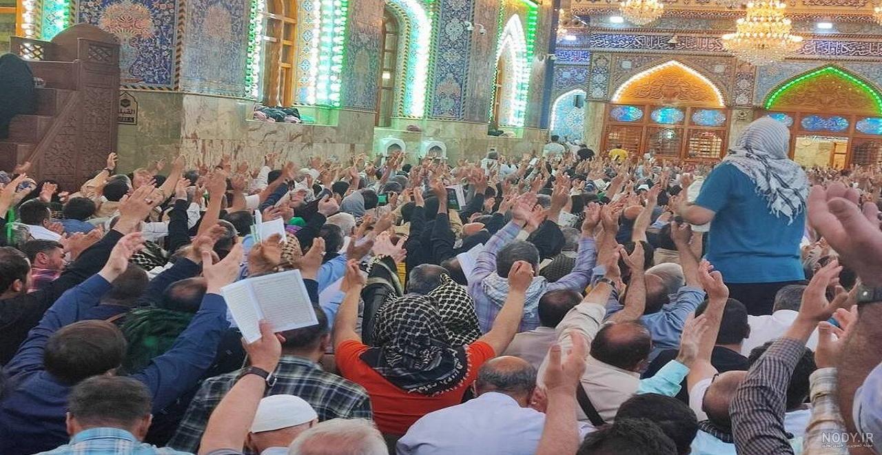نصب نیم‎ضریح خیمه‌گاه حضرت عباس(ع) در کربلا + تصاویر
