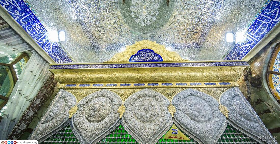 ونمایی از چهار نیم‌ضریح خیمه‌گاهی کربلا + عکس
