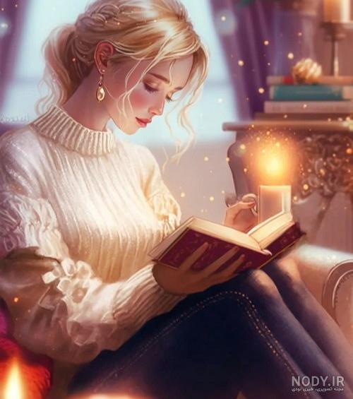 عکس درس خوندن فیک